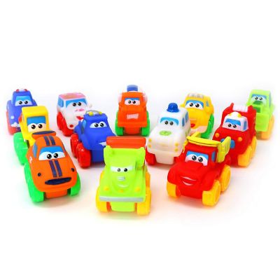 Big Mo's Toys Baby Cars - Soft Rubber Toy Vehicles for Babies and Toddlers - 12 Pieces Image 2