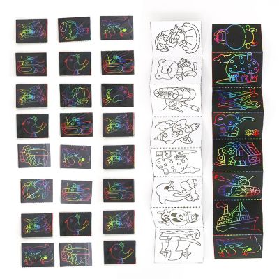Big Mo's Toys Scratch Art - Color and Scratch Cards - 20 Pieces Image 1