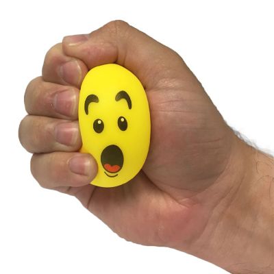 Big Mo's Toys Stress Balls - Emoji Sensory Stress Reliever Fidget Toy Stretch Ball for ADD / ADHD - 4 Pack Image 1