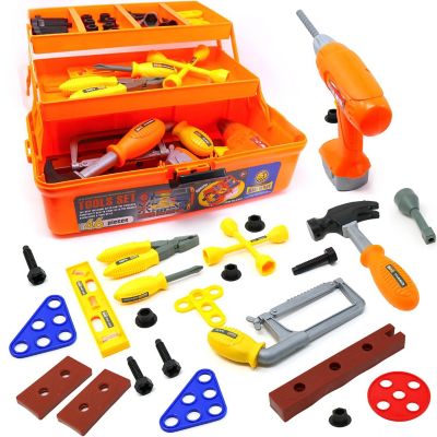 Big Mo's Toys Tool Box - Pretend Play Tool Kit - 46 Piece Set Image 1