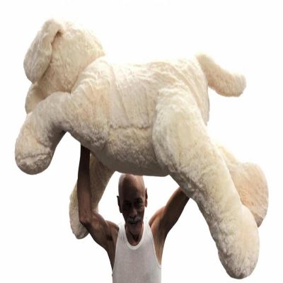 Big Plush Giant Stuffed Labrador Retriever Dog 4 Feet Long Soft 48 inches 122 cm Image 2