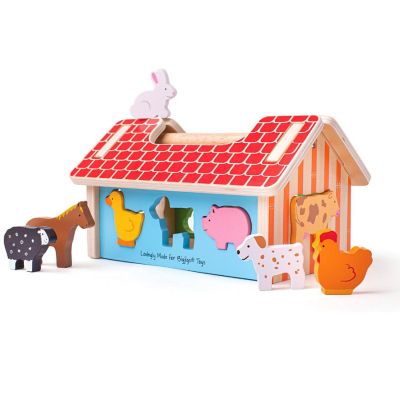 Bigjigs Toys, Farmhouse Sorter Image 1
