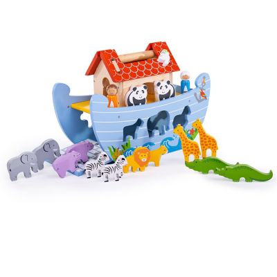 Bigjigs Toys, Wooden Noah's Ark Playset Image 1