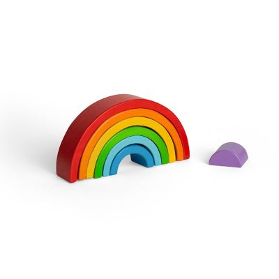 Bigjigs Toys, Wooden Stacking Rainbow - Small Image 2