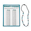 Binary Coding Necklace Craft Kit - Makes 12 Image 1