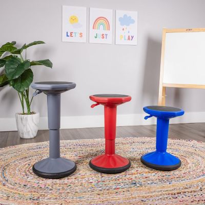 Bintiva Adjustable Wobble Stool - Black Image 2