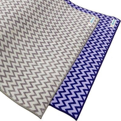 Bintiva Gray 2-in-1 Towel and Mat Combination - Gray Image 1