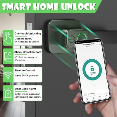 Biometric Smart Keypad Black Image 2