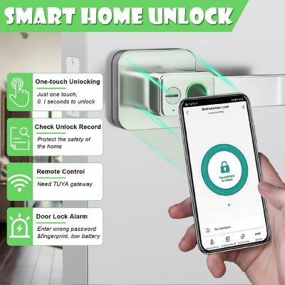 Biometric Smart Keypad Silver Image 1