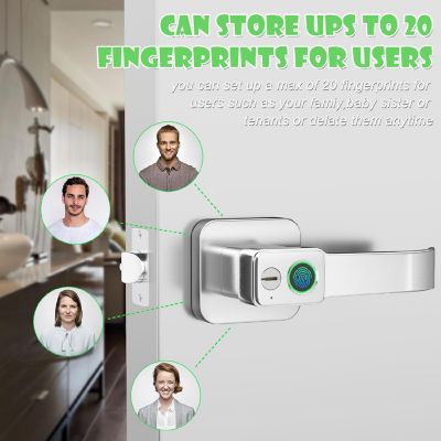 Biometric Smart Keypad Silver Image 3