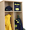 Birch 2-Section Locker with Upper Cubbies Image 1