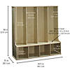 Birch 4-Section Locker Image 4
