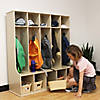 Birch 5-Section Locker with Upper Cubbies Image 1