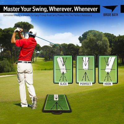 Birdie Mat Pro Premium Swing Training Mat For Analyzing Swing Path And Ball Impact Image 1