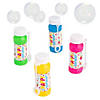 Birthday Bubble Bottles - 12 Pc. Image 1