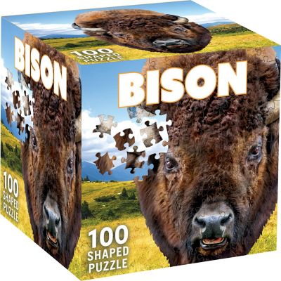 Bison 100 Piece Shaped Jigsaw Puzzle Image 1
