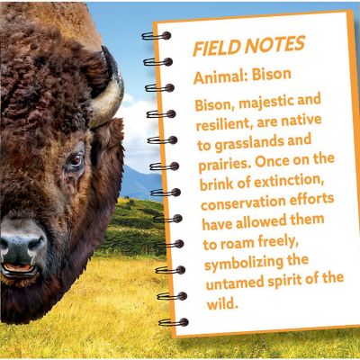 Bison 100 Piece Shaped Jigsaw Puzzle Image 3