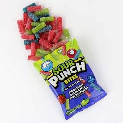 Bites, Assorted Sweet & Sour Fruit Flavors, Chewy Candy, 5 Ounce (Case of 12) Image 1