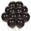 Black 9" Latex Balloons - 24 Pc. Image 1