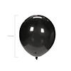 Black 9" Latex Balloons - 24 Pc. Image 1