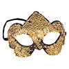 Black & Gold Flipping Sequins Masks - 12 Pc. Image 1