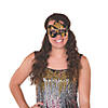 Black & Gold Flipping Sequins Masks - 12 Pc. Image 2