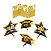 Black & Gold Foil Graduation Centerpiece Kit - 5 Pc. Image 1
