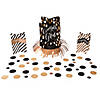 Black &amp; Gold Graduation Table Decorating Kit - 23 Pc. Image 1