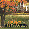 Black & Orange Happy Halloween Yard Signs Image 1