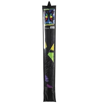 Black and Rainbow Butterfly Nylon Kite New Image 1