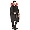 Black and Red Vampire Cape Boy Child Halloween Costume - Large Image 1