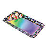 Black &amp; Silver Iridescent Rectangle Serving Trays - 3 Pc. Image 1