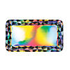 Black &amp; Silver Iridescent Rectangle Serving Trays - 3 Pc. Image 1
