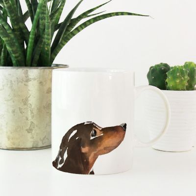 Black &amp; Tan Dachshund Ceramic Mug Image 2