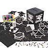 Black & White Congrats Grad Tableware Kit for 24 Guests Image 1