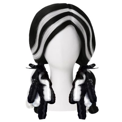 Black and White Doll Curls Costume Wig Image 1
