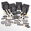 Black & White Graduation Accessories & Decorations Kit - 53 Pc. Image 1