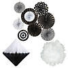 Black & White Hanging Decorating Kit - 20 Pc. Image 1