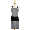 Black &amp; White Herringbone Chef Apron Image 3