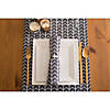 Black & White Herringbone Napkin (Set Of 6) Image 2