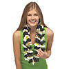 Black &amp; White Polyester Leis &amp;#8211; 12 Pc. Image 1