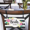 Black & White Stripe Bride to Be Chair Sign Image 1