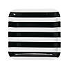 Black & White Striped Paper Dinner Plates - 25 Ct. Image 1