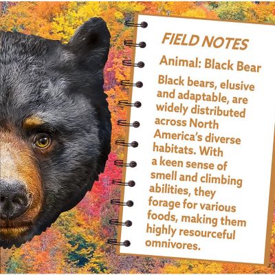 Black Bear 100 Piece Shaped Jigsaw Puzzle Image 3