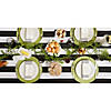 Black Cabana Stripe Print Outdoor Tablecloth,, 60X84 Image 4