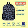 Black Camo 16 Inch Backpack Image 1