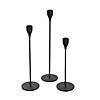 Black Candle Holder Set - 3 Pc. Image 1