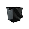 Black Candy Buckets with Ribbon Handle - 6 Pc. Image 1