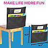 Black Canvas Classroom Organizer Chair Covers - 6 Pc. Image 1