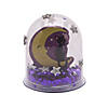 Black Cat & Crescent Moon Halloween Glitter Snow Globe Craft Kit - Makes 12 Image 1